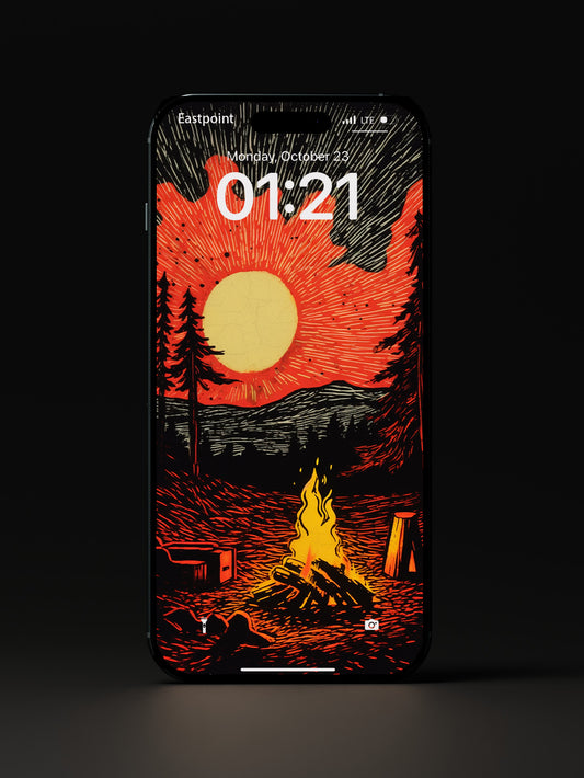 #3 | campfire | 4K HD Wallpaper Background for iphone and Android